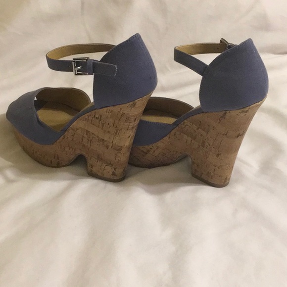 Cork platform lilac sandals - Picture 6 of 6